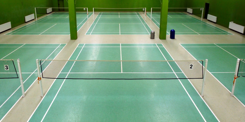 CourtOne Badmintonhalle von Oben