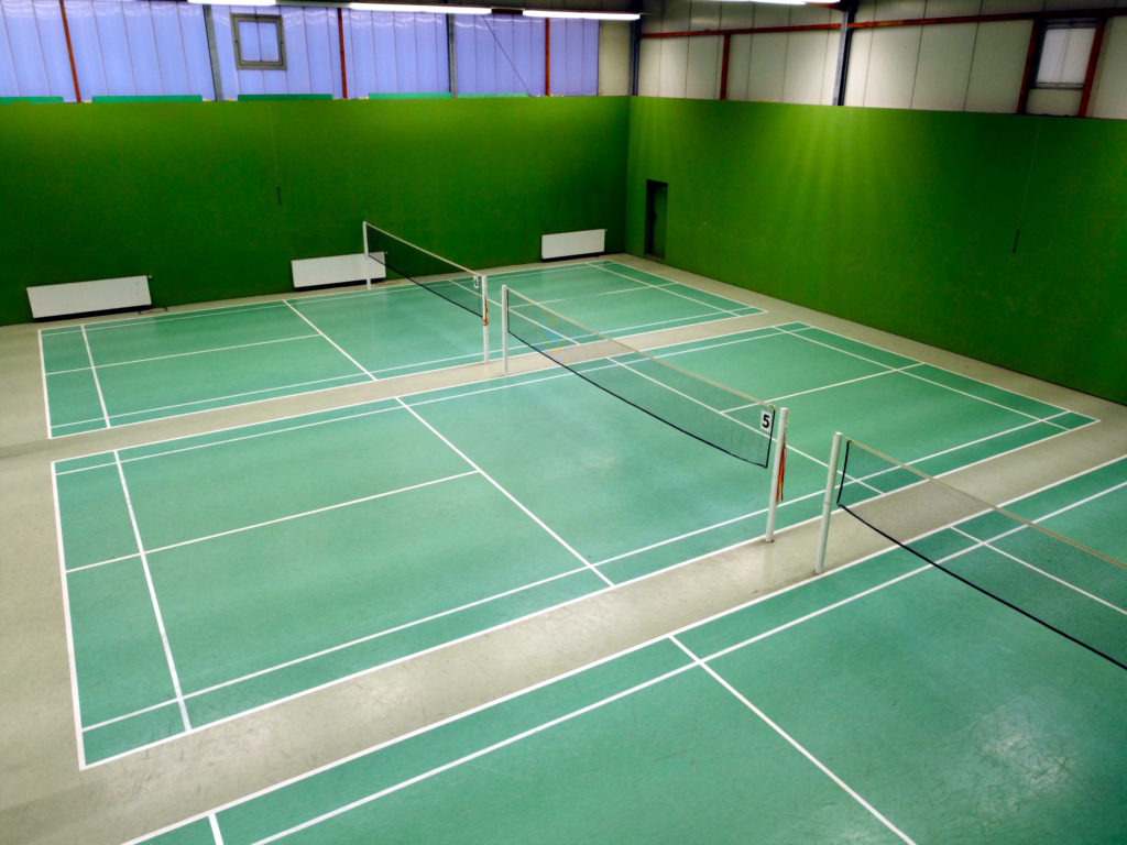 Badmintonhalle von Oben